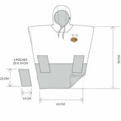 All-In V Poncho Junior Marin Sky Navy Brick Waffle -Équipement De Surf Soldes 2024 v poncho junior marin sky navy brick waffle 4