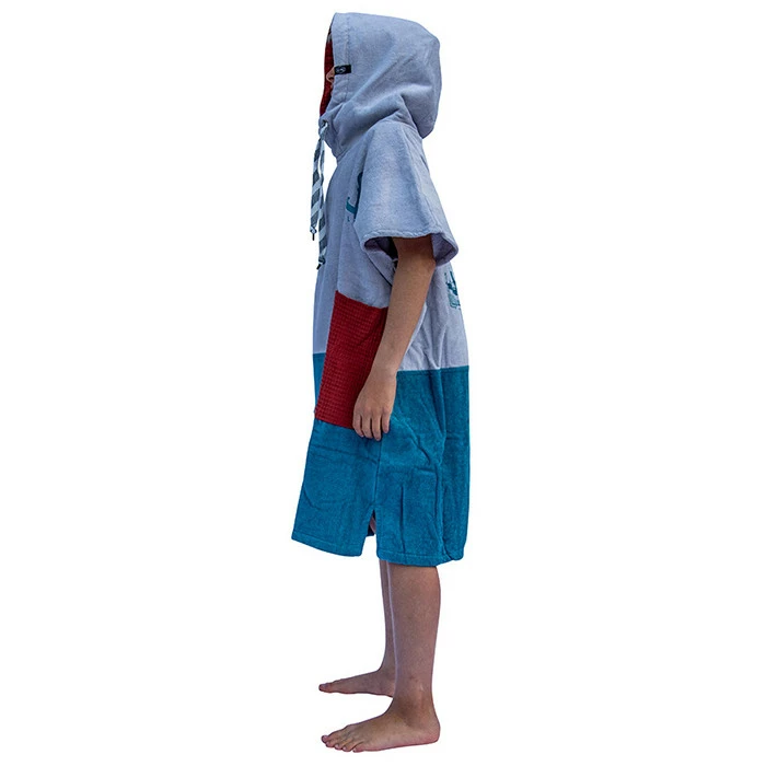 All-In V Poncho Kid Marin Sky Navy Brick Waffle 4 All-In V Poncho Kid Marin Sky Navy Brick Waffle – Image 2