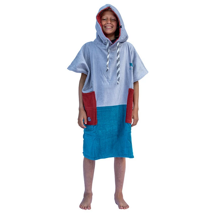All-In V Poncho Kid Marin Sky Navy Brick Waffle 3 All-In V Poncho Kid Marin Sky Navy Brick Waffle